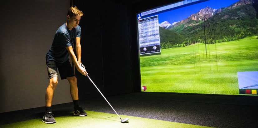 surge entertainment center golf simulators